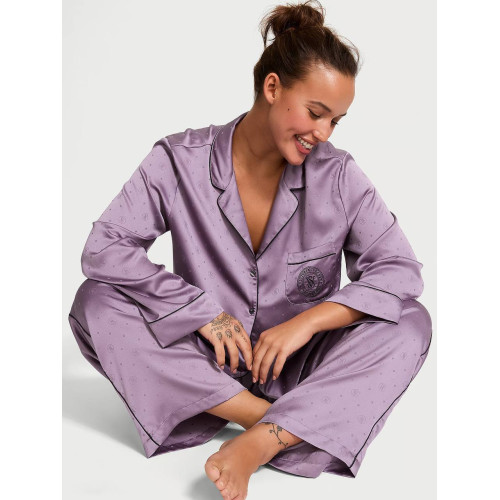 Піжама Victoria’s Secret Satin Pajama Set Unicorn Purple