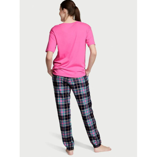 Піжама Victoria's Secret Flannel Jogger Tee-jama