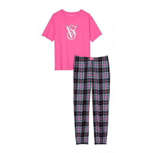 Піжама Victoria's Secret Flannel Jogger Tee-jama