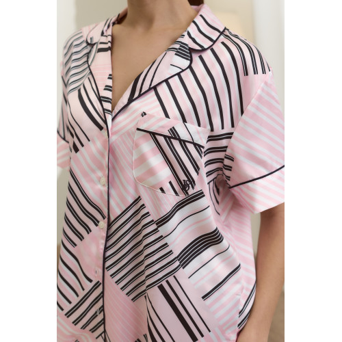 Піжама Victoria’s Secret Pink Frosting Patchwork Stripes
