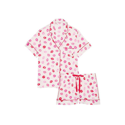 Піжама Victoria’s Secret Satin Pajama Set heart short