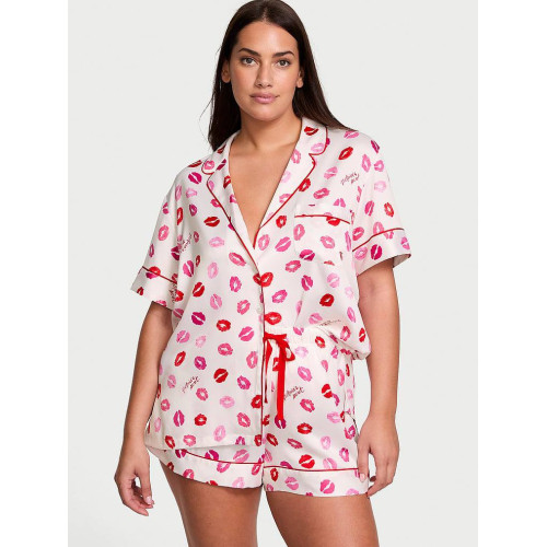 Піжама Victoria’s Secret Satin Pajama Set heart short