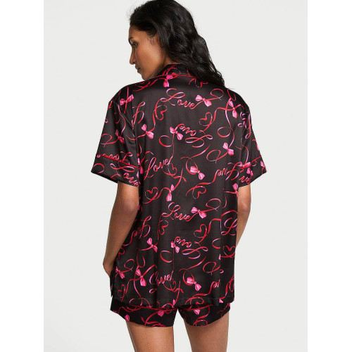 Піжама Victoria's Secret satin Short red love Піжама Victoria's Secret satin Short red love