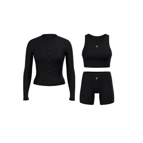 Комплект Victoria’s Secret 3-Piece Ribbed Modal Boxer Briefs Set Black