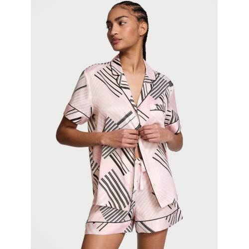 Піжама Victoria’s Secret Pink Frosting Patchwork Stripes