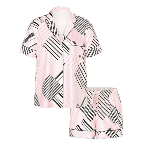 Піжама Victoria’s Secret Pink Frosting Patchwork Stripes