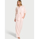 Піжама Victoria’s Secret Flannel Long Pajama Set – Рожева в смужку