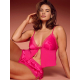 Піжама Victoria’s Secret Enchanted Pink Tie Front Satin Kiss Cami Set