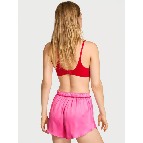 Піжама Victoria’s Secret Signature Satin Mini Robe Glazed Satin Sleep Shorts