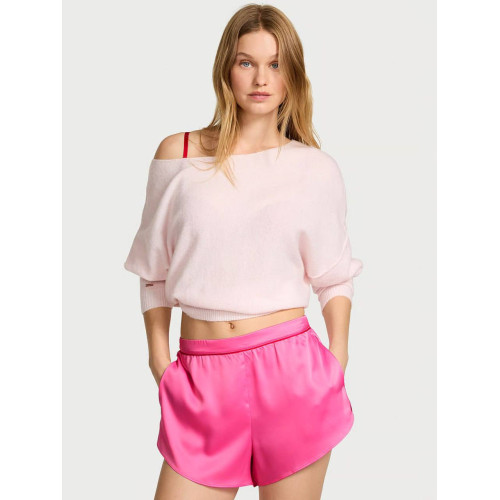 Піжама Victoria’s Secret Signature Satin Mini Robe Glazed Satin Sleep Shorts