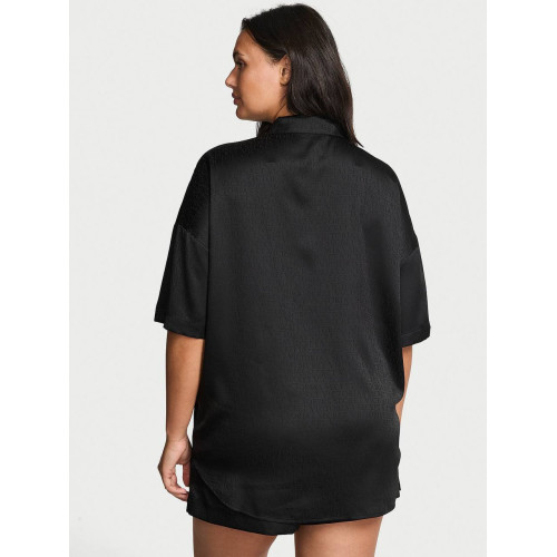Піжама Victoria’s Secret Signature Satin Oversized Short Pajama Set