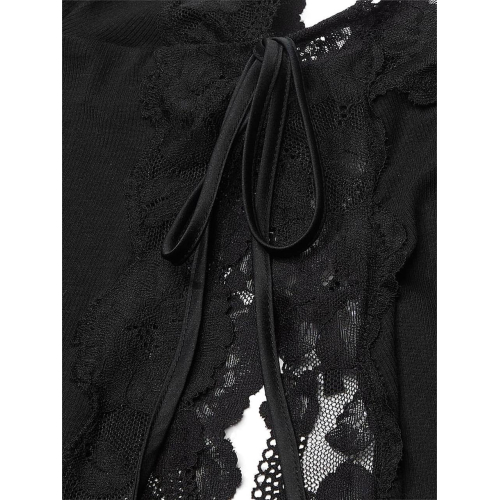 Піжама Victoria’s Secret Ribbed Modal & Lace Cami Shorts Set