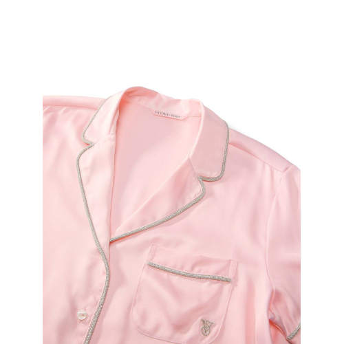 Піжама Victoria’s Secret Signature Satin Shine Short Pajama Set Pink