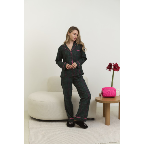 Піжама Victoria’s Secret Flannel Long Pajama Set