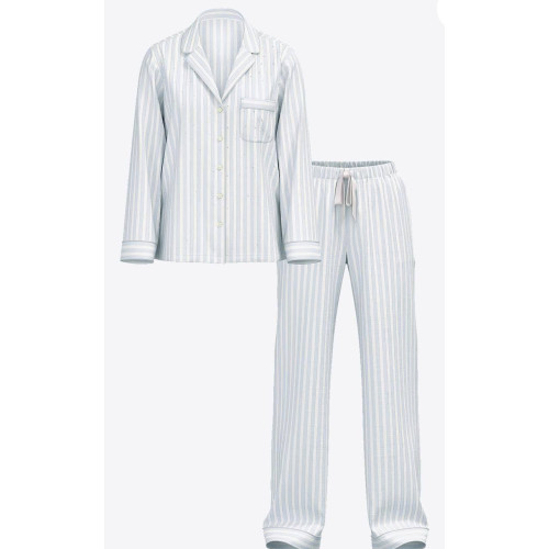 Піжама Victoria’s Secret Flannel Pajama Set Soft Sky Stripes