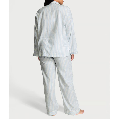Піжама Victoria’s Secret Flannel Pajama Set Soft Sky Stripes