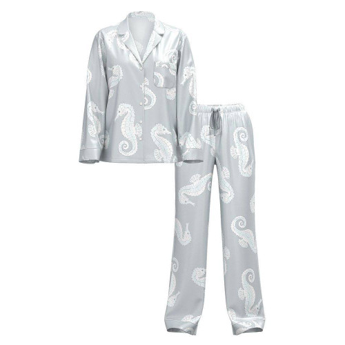 Піжама Victoria's Secret Glazed Satin Long Pajama Set 