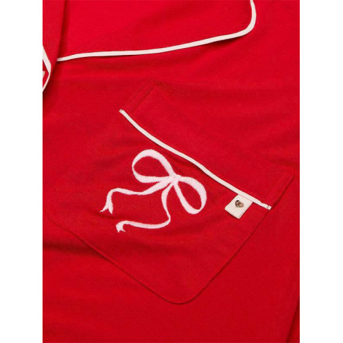 Піжама Victoria’s Secret Modal Long Pajama Set Lipstick Bows 