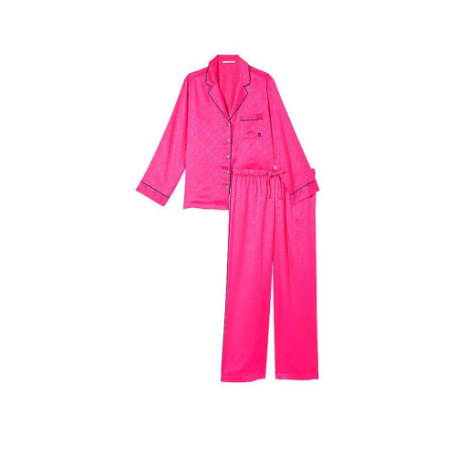 Піжама Victoria’s Secret Satin Long Pajama Set Forever Pink