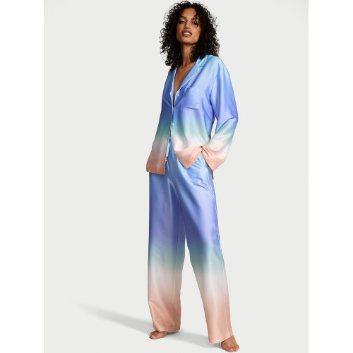 Піжама Victoria’s Secret Glazed Satin Ombré Long Pajama Set