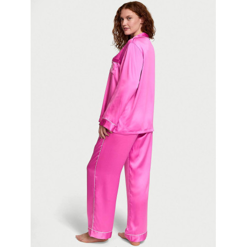 Піжама Victoria’s Secret Glazed Satin Long Pajama Set Peony