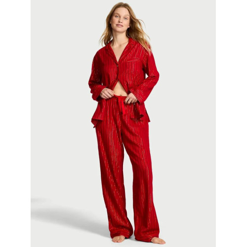 Піжама Victoria’s Secret Flannel Long Pajama Set