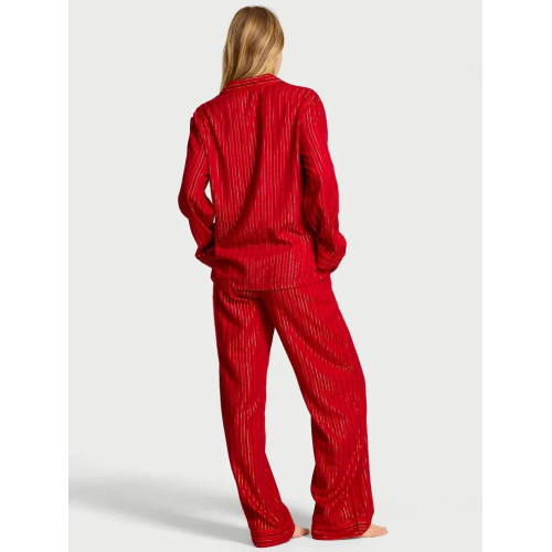 Піжама Victoria’s Secret Flannel Long Pajama Set
