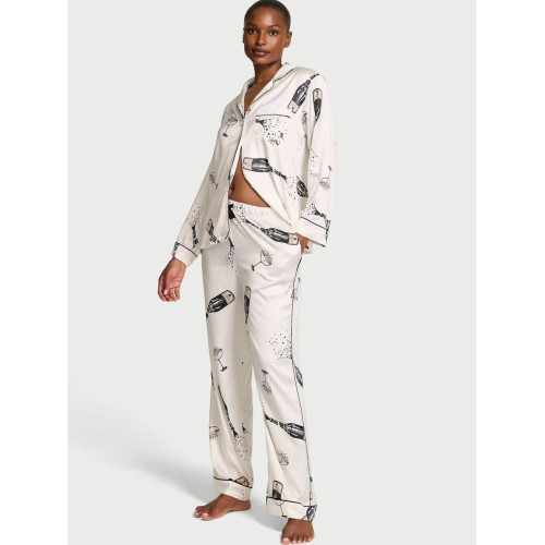 Піжама Victoria’s Secret Signature Satin Long Pajama Set