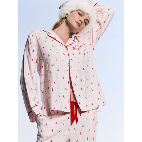 Піжама Victoria’s Secret Cotton Flannel Long Pajama Set