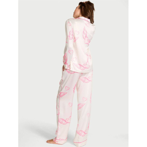 Піжама Victoria’s Secret Coconut White Angel Wings Satin Long Pyjamas