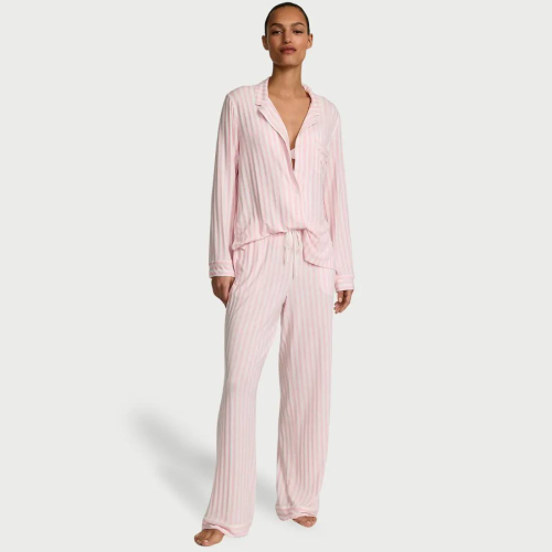 Піжама Victoria’s Secret Modal Long Pajama Set Pretty Blossom Iconic Stripe