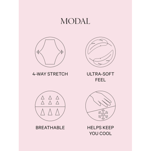 Піжама Victoria’s Secret White & Pink Logo Modal Long Pyjamas Set