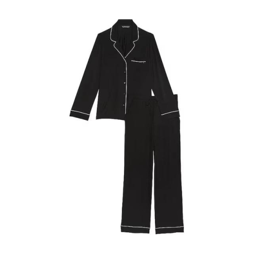 Піжама Victoria’s Secret Modal Long Pajama Set Black
