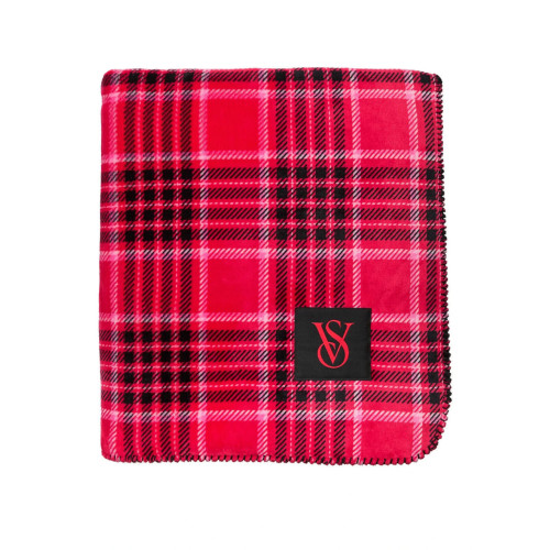 Плед Victoria's Secret Christmas Red Plaid Logo