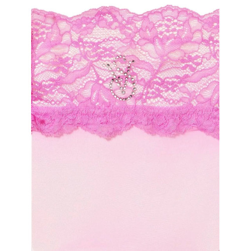 Панчохи Victoria’s Secret Lace Top Thigh Highs With Reinforced Heel Pink