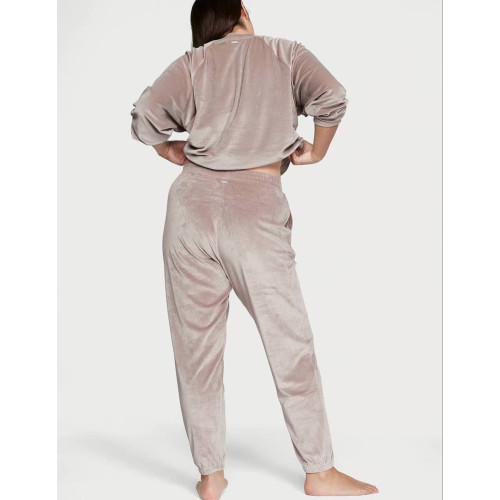 Спортивний костюм Victoria's Secret Velour Ribbed Crewneck Set Candlelight Rose