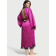 Сатиновий халат Victoria's Secret Satin Rose Lace Robe