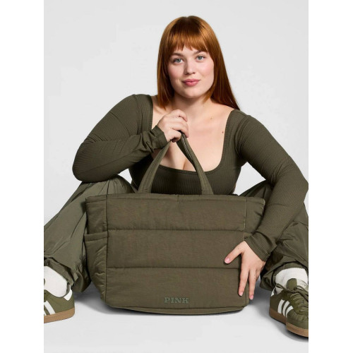 Сумка Victoria’s Secret PINK Quilted Puffer Tote Bag