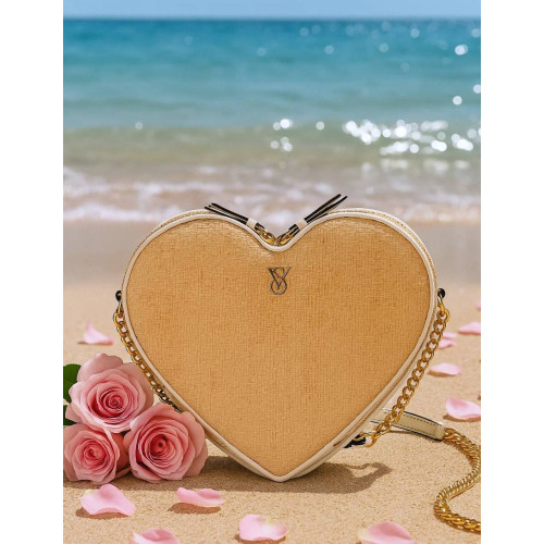 Сумка Victoria’s Secret Heart Crossbody Bag Straw