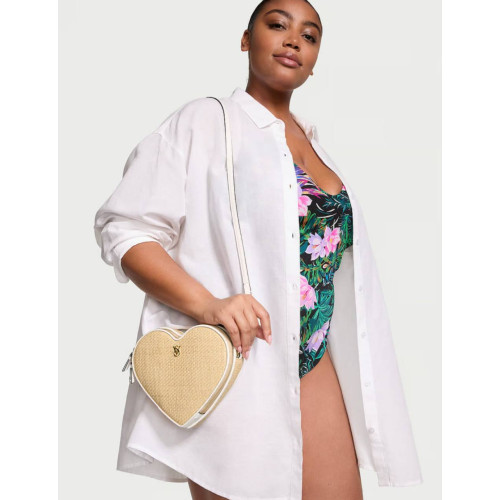 Сумка Victoria’s Secret Heart Crossbody Bag Straw