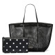 Сумка Victoria’s Secret Pink Mesh Tote & Pouch Set Black Dot
