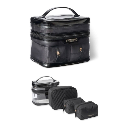 Косметичка 4в1 Victoria’s Secret Beauty 4-Piece Makeup Bag Set Black