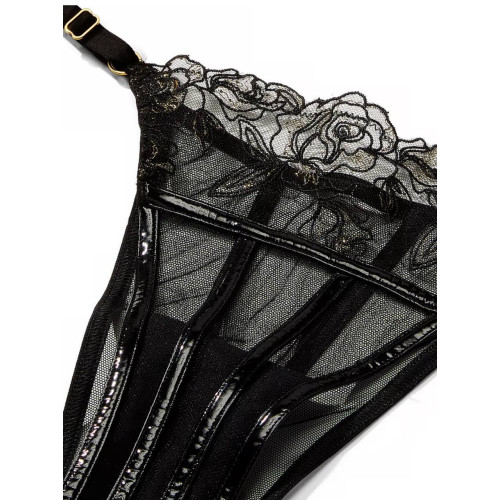 Трусики Victoria’s Secret Rose Embroidery Garter 