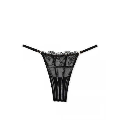 Трусики Victoria’s Secret Rose Embroidery Garter 