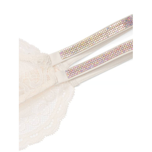 Трусики Victoria's Secret Double Shine Strap Lace Brazilian Panty 