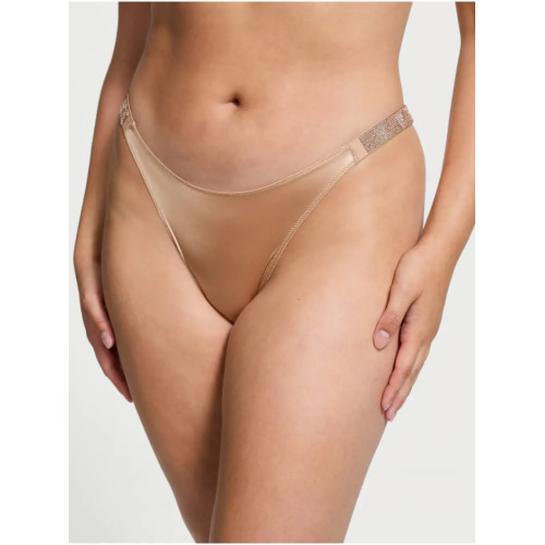 Трусики Victoria’s Secret Shine Strap Brazilian Panty Praline