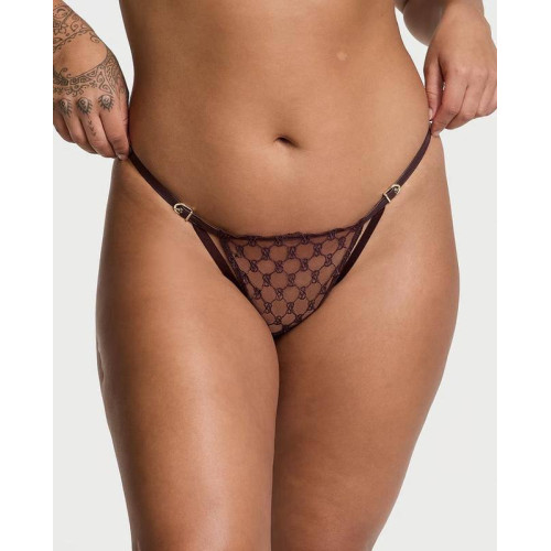 Трусики Victoria’s Secret Logo Embroidery String Bikini Panty