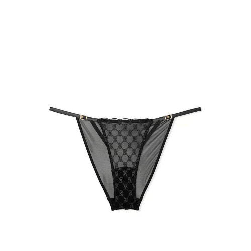 Трусики Victoria’s Secret Logo Embroidery String Bikini Panty Трусики Victoria’s Secret Logo Embroidery String Bikini Panty