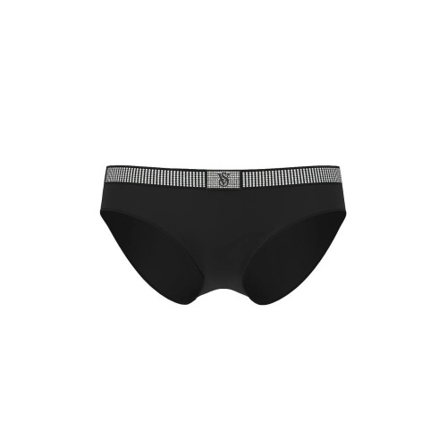 Трусики Victoria’s Secret Cotton Shine-Waist Cotton Hiphugger Panty Black