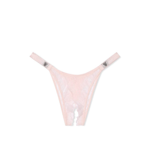 Трусики Victoria’s Secret Very Sexy Scattered Shine Strap Crotchless Brazilian Panty
